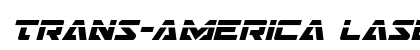 Trans-America Laser Italic Italic font free download