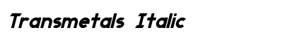 Transmetals Italic font free download