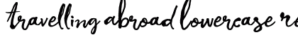 Travelling Abroad Lowercase Regular Preview