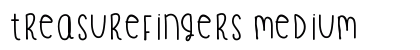TreasureFingers Medium font free download