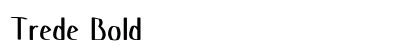 Trede Bold font free download