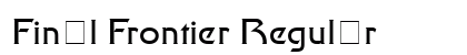 Final Frontier Regular font free download