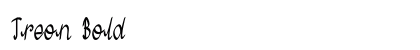 Treon Bold font free download