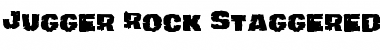 Jugger Rock Staggered Regular Font