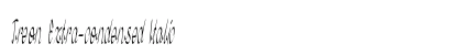 Treon Extra-condensed Italic Preview