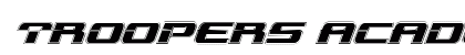 Troopers Academy Italic Italic preview