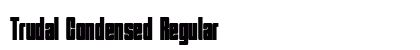 Trudal Condensed Regular font free download