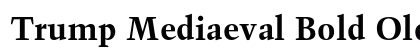 Trump Mediaeval Bold Old Style Figures Preview