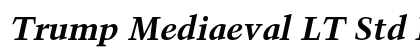 Trump Mediaeval LT Std Bold Italic font free download