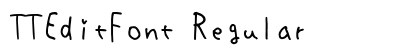 TTEditFont Regular font free download