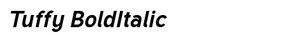 Tuffy BoldItalic font free download