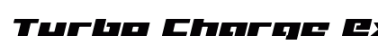 Turbo Charge Expanded Italic Expanded Italic Font Preview