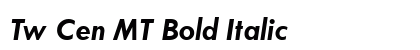 Tw Cen MT Bold Italic font free download