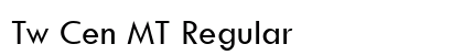 Tw Cen MT Regular font free download