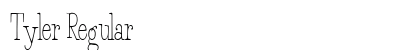 Tyler Regular font free download