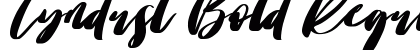 Tyndust Bold Regular font free download