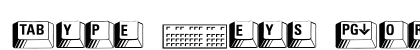 Type Keys Normal Font Preview