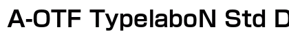 A-OTF TypelaboN Std DB Preview