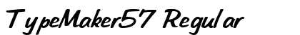 TypeMaker57 Regular font free download