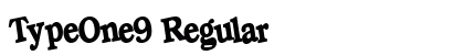 TypeOne9 Regular font free download