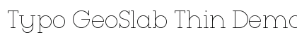Typo GeoSlab Thin Demo Regular font free download