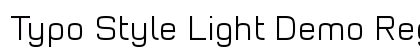 Typo Style Light Demo Regular preview
