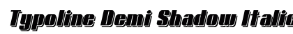 Typoline Demi Shadow Italic