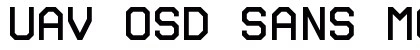 UAV OSD Sans Mono Regular font free download
