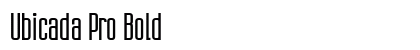 Ubicada Pro Bold Font Preview