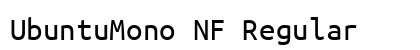 UbuntuMono NF Regular Preview