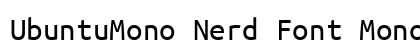 UbuntuMono Nerd Font Mono Regular Preview