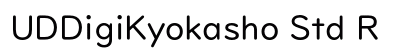 UDDigiKyokasho Std R font free download