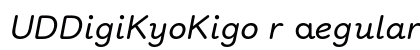 UDDigiKyoKigo r Regular font free download
