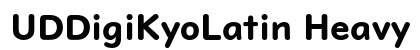 UDDigiKyoLatin Heavy Regular preview