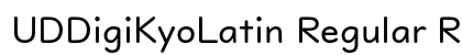 UDDigiKyoLatin Regular Regular font free download