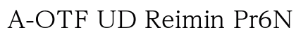 A-OTF UD Reimin Pr6N R font free download