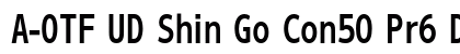 A-OTF UD Shin Go Con50 Pr6 DB Preview