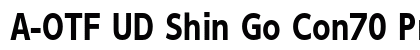 A-OTF UD Shin Go Con70 Pr6N B font free download