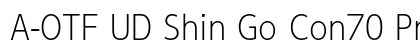 A-OTF UD Shin Go Con70 Pr6N EL font free download