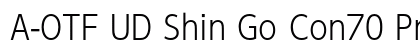 A-OTF UD Shin Go Con70 Pr6N L font free download
