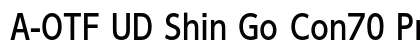 A-OTF UD Shin Go Con70 Pr6N M font free download