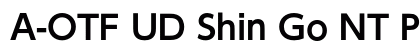 A-OTF UD Shin Go NT Pr6 DB font free download