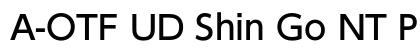 A-OTF UD Shin Go NT Pro M font free download