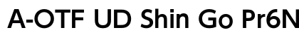 A-OTF UD Shin Go Pr6N DB font free download