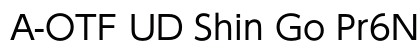 A-OTF UD Shin Go Pr6N R font free download
