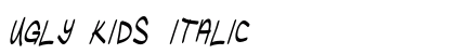 Ugly Kids Italic font free download