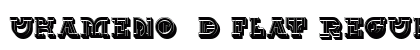UKAMENO 3D Flat Regular font free download