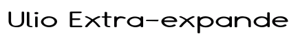 Ulio Extra-expanded Bold font free download