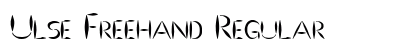 Ulse Freehand Regular Font Preview