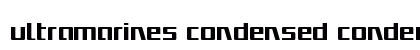 Ultramarines Condensed Condensed font free download